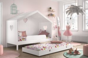 BEDLADE HUISBED 090 X 195 OP WIELEN AMORI