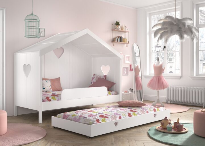 BEDLADE HUISBED 090 X 195 OP WIELEN AMORI