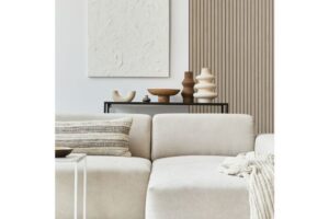 Behang Houten Wandpanelen 3D Beige Estahome
