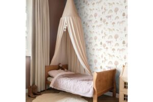 Behang Unicorns Beige en Zacht Roze Estahome