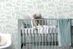 Behang Dieren Muntgroen Estahome