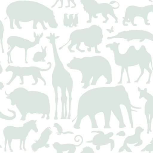 Behang Dieren Muntgroen Estahome