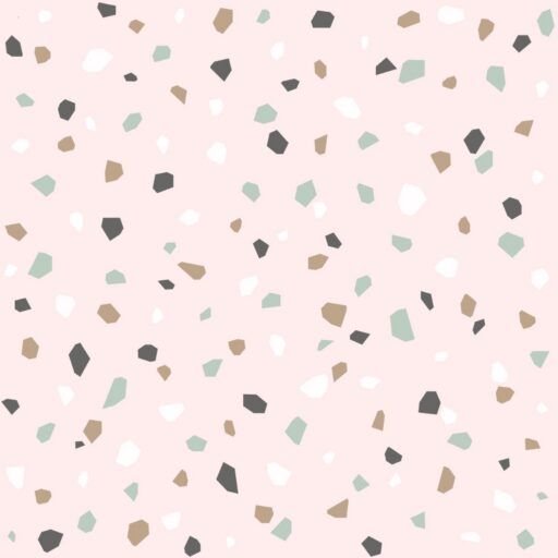 Behangpapier Terrazzo Zachtroze Estahome