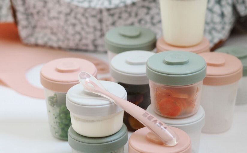 Set Bewaarpotjes 1e Leeftijd Eucalyptus Béaba