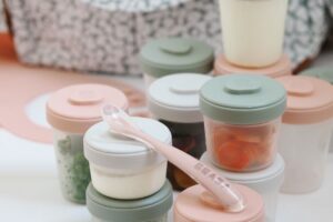 Set Bewaarpotjes 1e Leeftijd Eucalyptus Béaba
