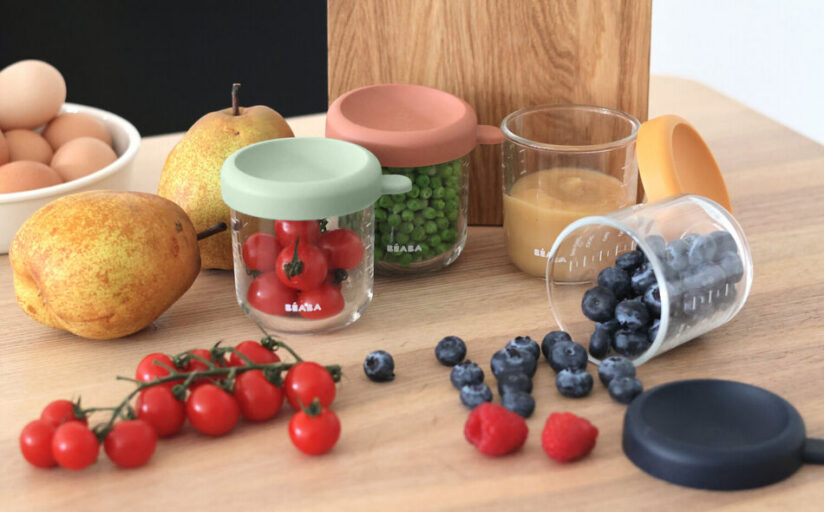 Bewaarpotjes Glas Set 4 Sunrise Beaba