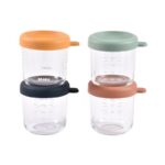 Bewaarpotjes Glas Set 4 Sunrise Beaba