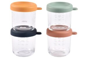 Bewaarpotjes Glas Set 4 Sunrise Beaba