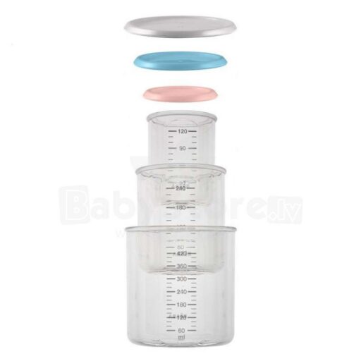 Bewaarpotjes Tritan Set van 3 Béaba