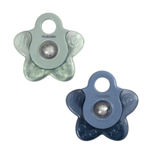 Bijtring Cooling Star Blue Mix 2-Pack Filibabba
