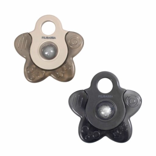 Bijtring Cooling Star Grey Mix 2-Pack Filibabba