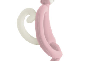 Bijtring Baby Dusty Pink Matchstick Monkey