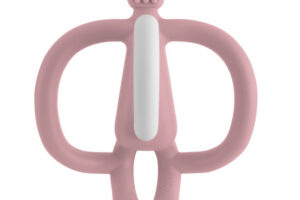 Bijtring Baby Dusty Pink Matchstick Monkey