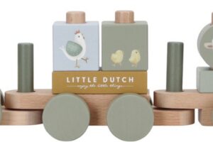 Blokkentrein Tractor Little Farm Little Dutch