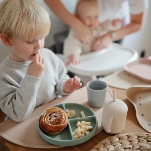 Bordje Met Vakjes Cambridge Blue Mushie