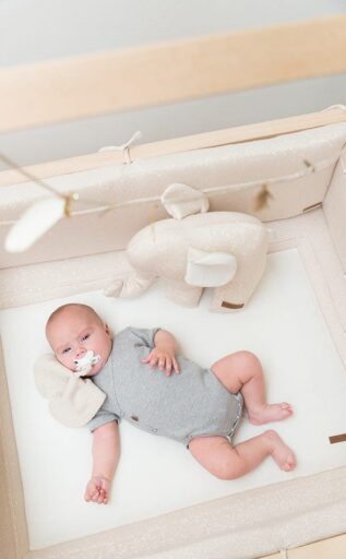 Boxkleed Sparkle Goud – Ivoor Baby’s Only