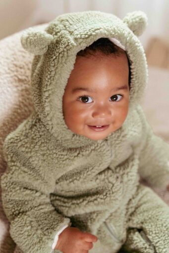 Boxpakje Teddy Soft Green 50/56 Little Dutch