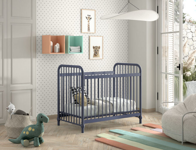 BABYBED 60 X 120 MATT BLUE DENIM VIPACK
