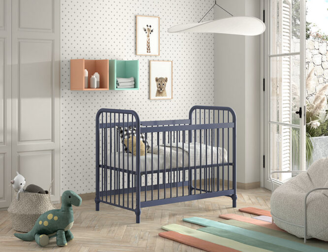 BABYBED 60 X 120 MATT BLUE DENIM VIPACK