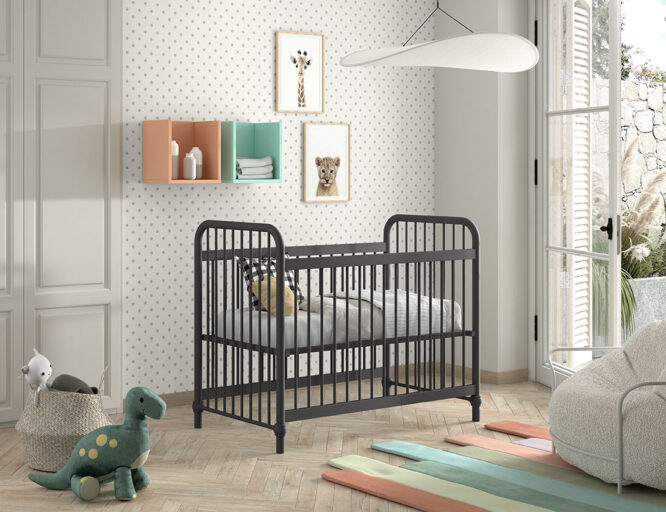 BABYBED 60 X 120 MAT BLACK VIPACK