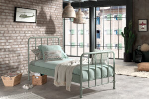 BED 90 X 200 BRONXX MATT OLIVE GREEN VIPACK