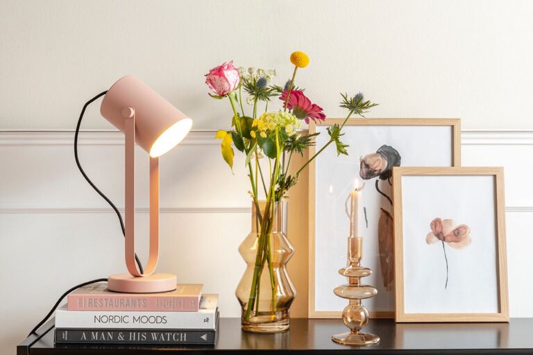 Bureaulamp Snazzy Dusty Pink Leitmotiv
