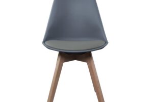Bureaustoel Scandinave Grijs Met Kussen
