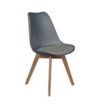 Bureaustoel Scandinave Grijs Met Kussen