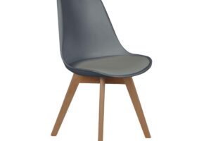 Bureaustoel Scandinave Grijs Met Kussen