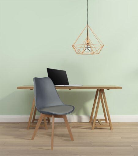 Bureaustoel Scandinave Grijs Met Kussen