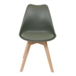 Bureaustoel Scandinave Kaki Met Kussen