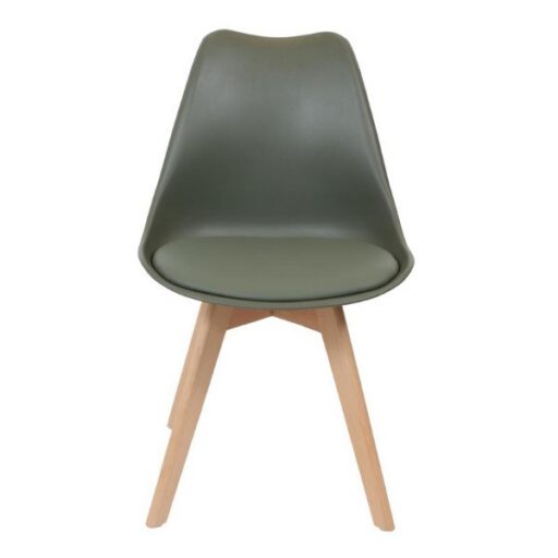 Bureaustoel Scandinave Kaki Met Kussen