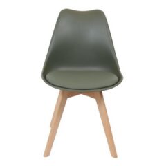 Bureaustoel Scandinave Kaki Met Kussen