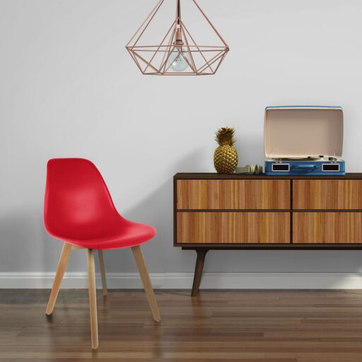 Bureaustoel Scandinave Rood