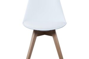 Bureaustoel Scandinave Wit Met Kussen