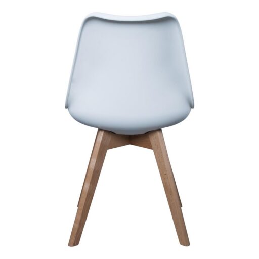 Bureaustoel Scandinave Wit Met Kussen