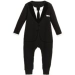 Kruippakje Casual Suit Zwart Das 9-12M