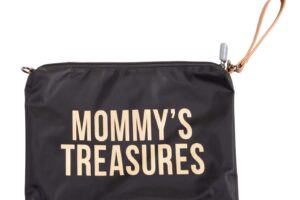Tasje Mommy Clutch Black And Gold Childhome