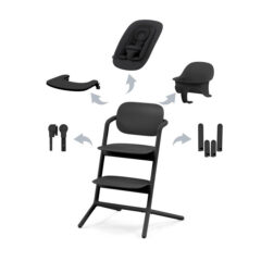 KINDERSTOEL LEMO STUNNING BLACK 4 IN 1 CYBEX