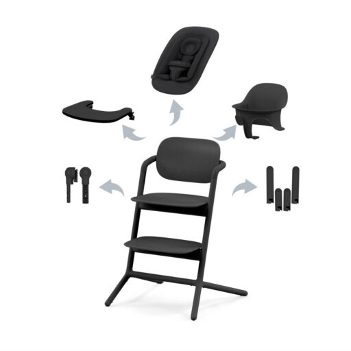 KINDERSTOEL LEMO STUNNING BLACK 4 IN 1 CYBEX