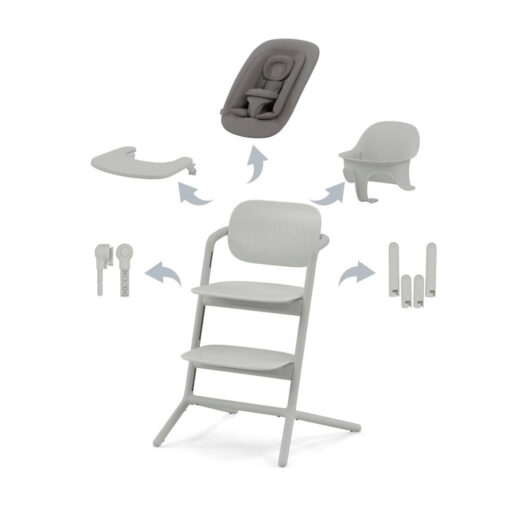 KINDERSTOEL LEMO SUEDE GREY 4 IN 1 CYBEX