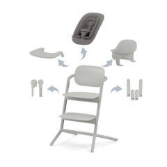 KINDERSTOEL LEMO SUEDE GREY 4 IN 1 CYBEX