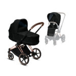 KINDERWAGEN PRIAM COMPLEET ROSE GOLD BLACK