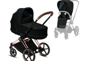 KINDERWAGEN PRIAM COMPLEET ROSE GOLD BLACK