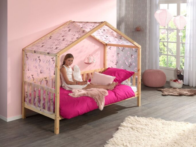 BED DALLAS BREED DAK SPIJLEN NATUREL 90 X 200 VIPACK