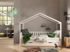 BED DALLAS BREED DAK SPIJLEN WIT 90 X 200 VIPACK