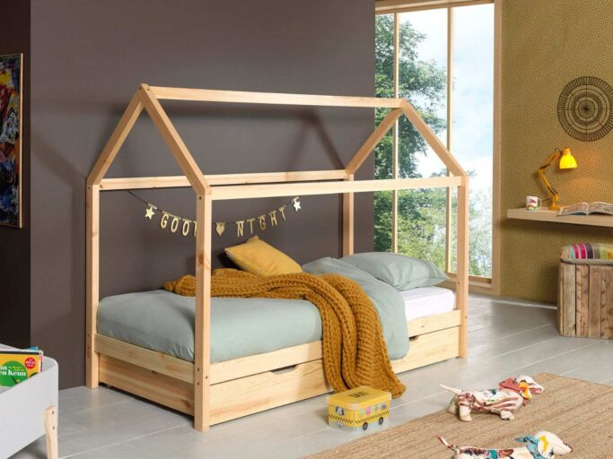 BED DALLAS SMAL DAK NATUREL 90 X 200 VIPACK