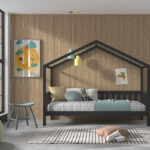 BED DALLAS BREED DAK SPIJLEN ANTRACIET 90 X 200 VIPACK