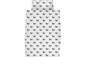 Snurk Dekbedovertrek Black Horses 140 x 200 Flanel