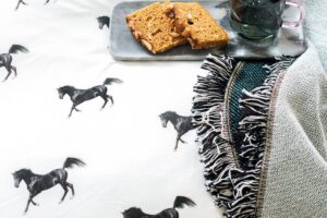 Snurk Dekbedovertrek Black Horses 140 x 200 Flanel